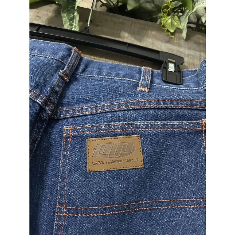 Men's Straight Leg Blue PIP Men’s AR/FR Jeans - 100% Cotton 32/32 NWOT